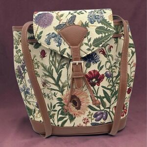 Tapestry Floral Backpack Witchy Moth Cottagecore Fairycore Grandmacore Botanical